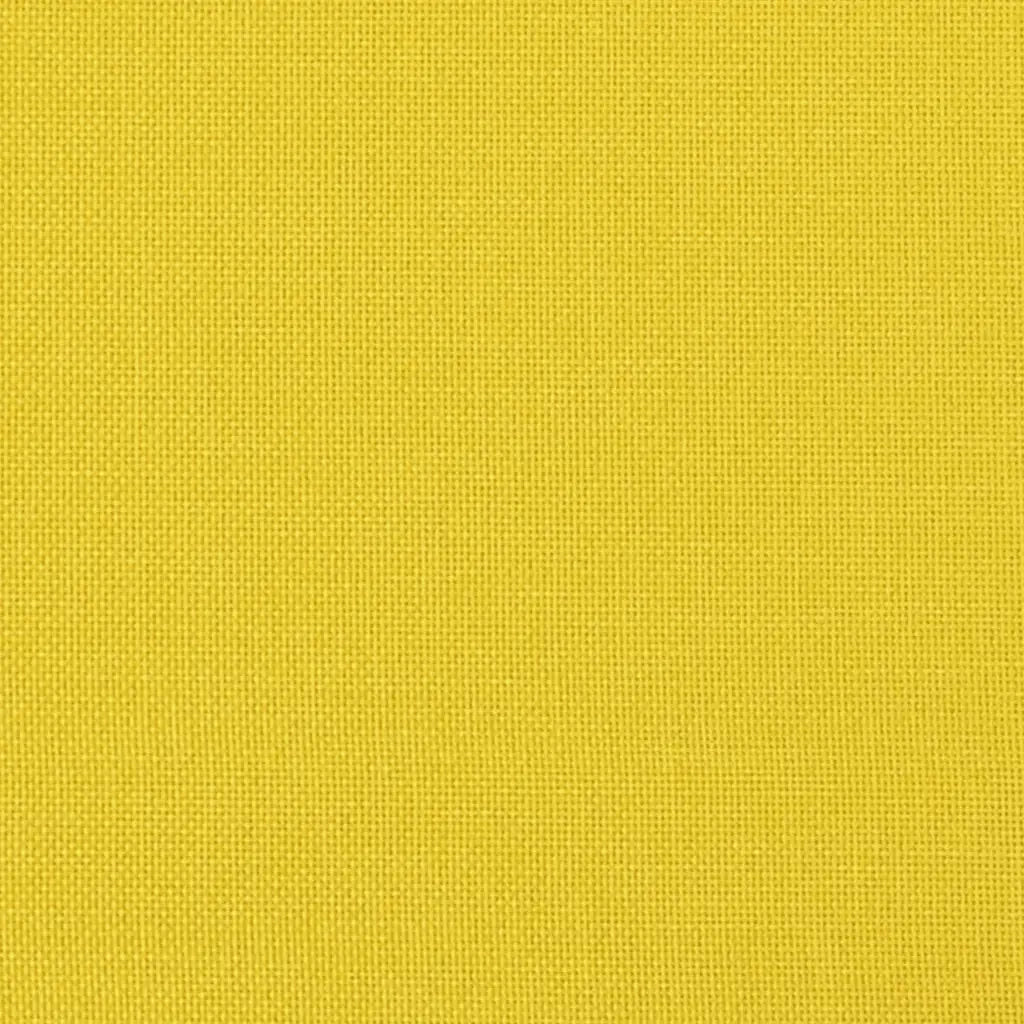 Sedia a Dondolo Giallo Chiaro in Tessuto 4016798