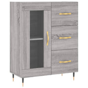 Buffet credenza cassettiera armadio mobile contenitore organizer cucina soggiorno Sonoma 69,5 x 34 x 90 cm legno ingegnerizzato grigio 02_0036453