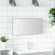 Specchio con luci a strisce a LED Grigio sonoma alto 80 x 37 cm 863304