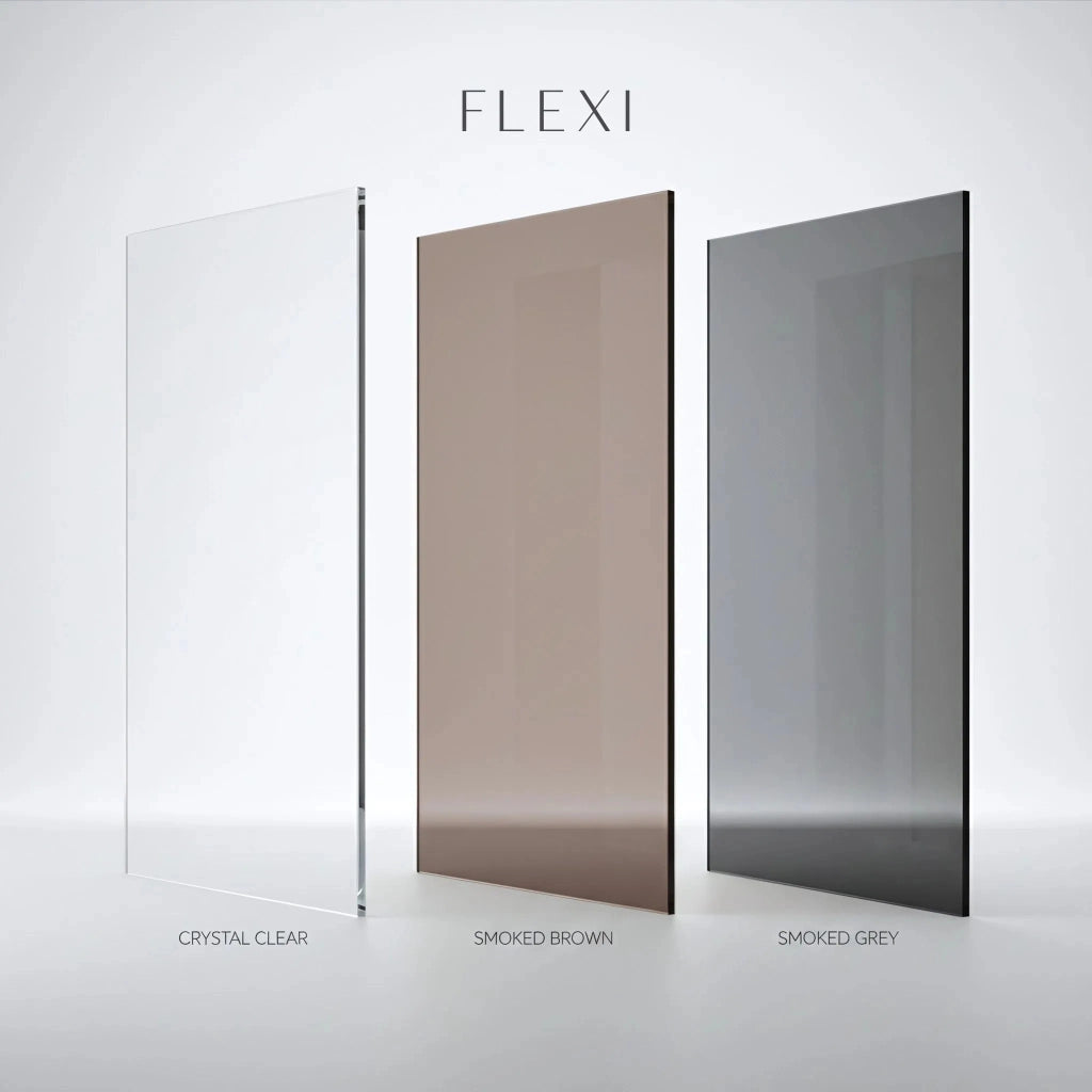 Parete Doccia Rea Flexi Grey / Chrome 100
