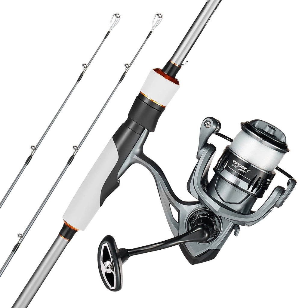Set Canna da Pesca 2,13 m e Mulinello Spinning 3000 in Carbonio IM6 con Impugnatura EVA Resistente per Acqua Dolce e Salata