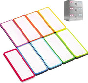 Pacco di 27 strisce di magneti descrittive, magneti per scrivere, tavole magnetiche per scrivere, magneti whiteboard, tavole magnetiche colorate, per whiteboard, frigoriferi, scuole e uffici