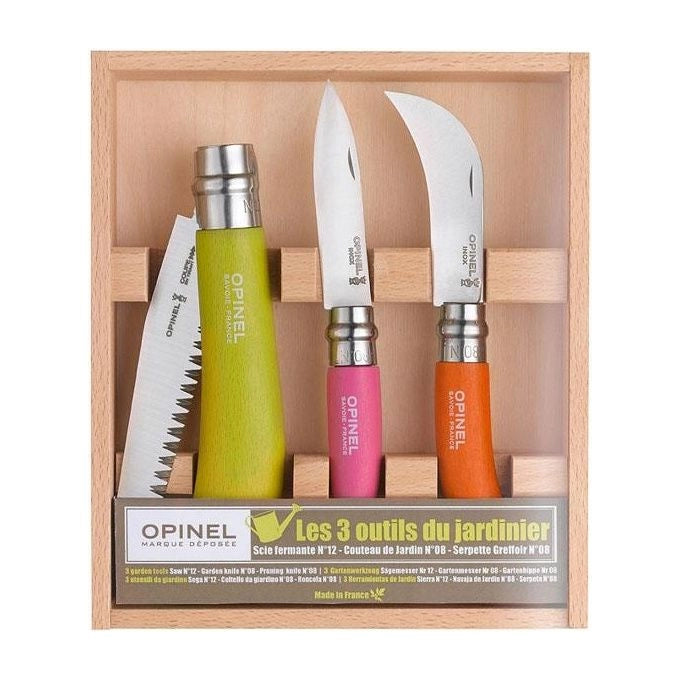 Opinel Set Coltelli Virobloc Giardiniere Pezzi 3