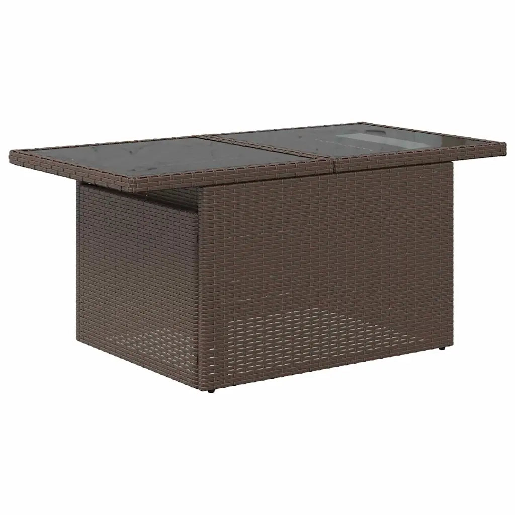 Set Divano da Giardino 7 pcs Marrone Rattan in Polipropilene 3357301