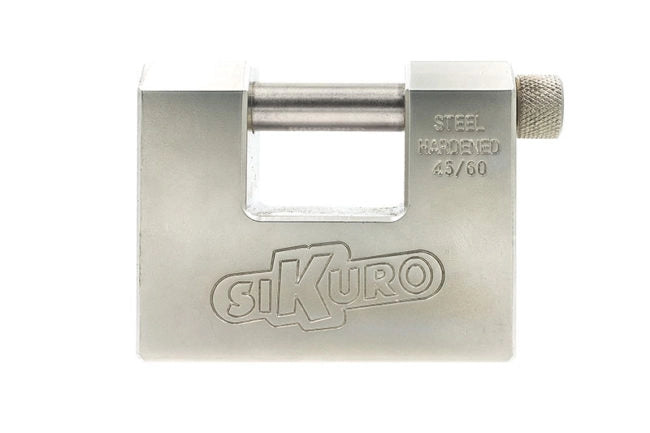 LUCCHETTO MONOBLOCCO 'TITAN' SIKURO 94 mm con 2 chiavi a profilo universale - SIKURO
