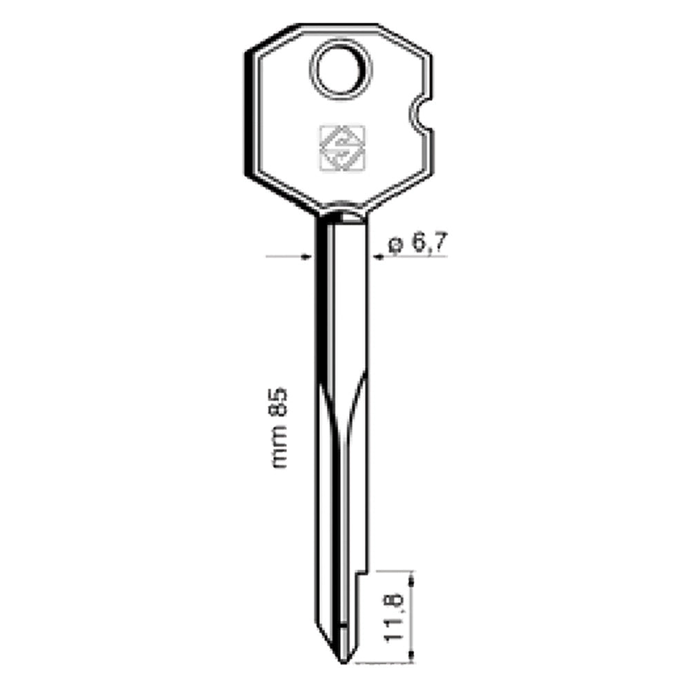 CHIAVI A CROCE XBW1P- 5 pezzi  - SILCA