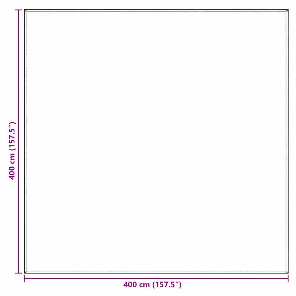 Tappeto da Tenda Blu e Grigio 400 x 400 cm Polietilene 42000180