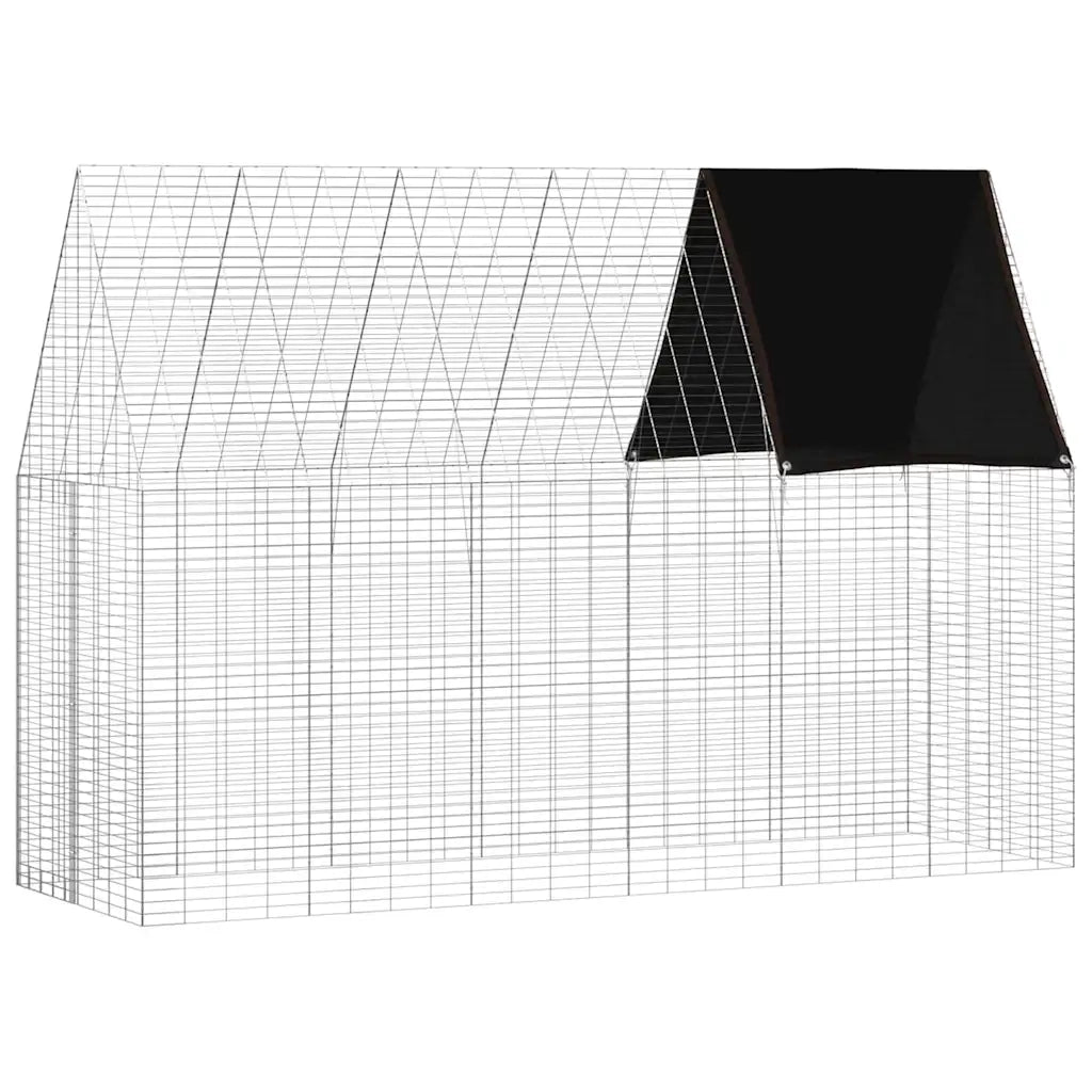 Gabbia per Conigli Argento 300 x 100 x 210 cm Acciaio zincato 42019247