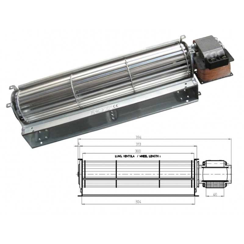 VENTILATORE TANGENZIALE STUFA A PELLET CADEL EDILKAMIN FERGAS 4M7276  - UNIVERSALE