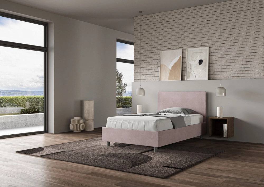 Letto Singolo 80x210 cm con Rete Adele Glicine