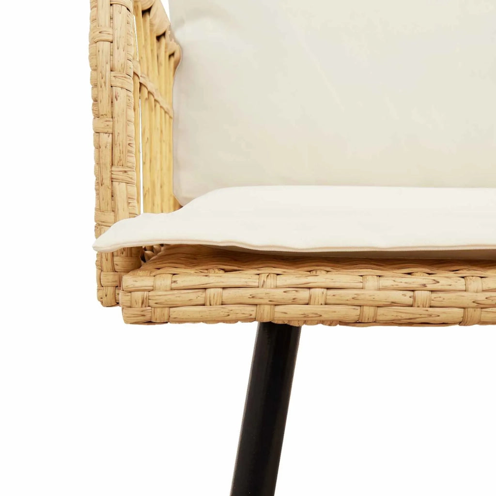 Divano con cuscino Natura 173 x 231 x 90cm Acciaio 4108264