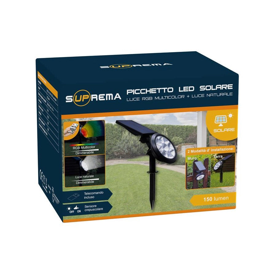 Picchetto solare luce RGB 3W
