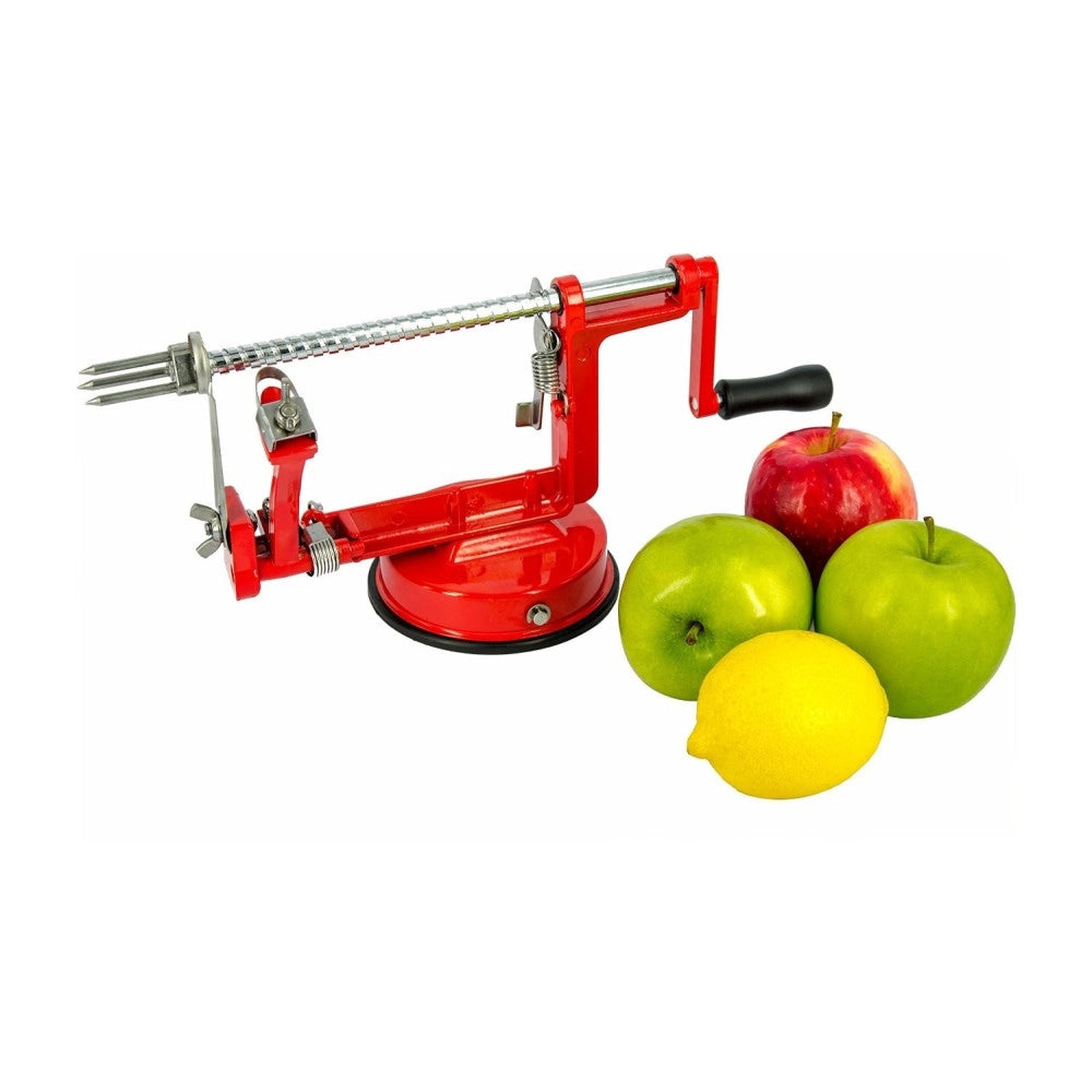 Trade Shop - Sbuccia Mela Affetta Taglia Pela Pere Pulisci Patate Frutta Leva Torsoli Acciaio -