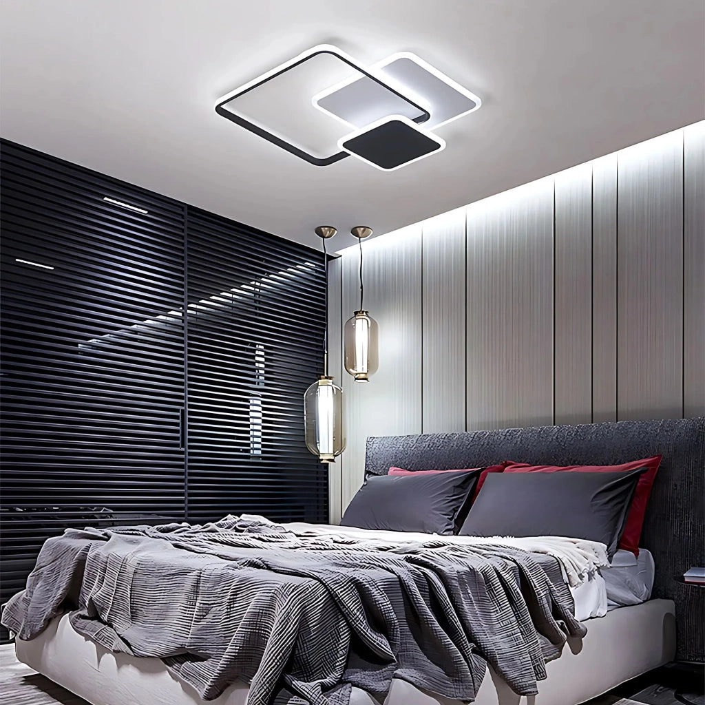 Lampada Da Soffitto Lhj079-c Black/white Led