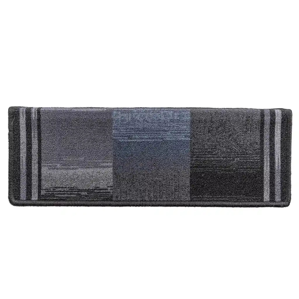 Tappetini per Scale Autoadesivi 10 pz 65x21x4 cm Nero e Grigio 149843