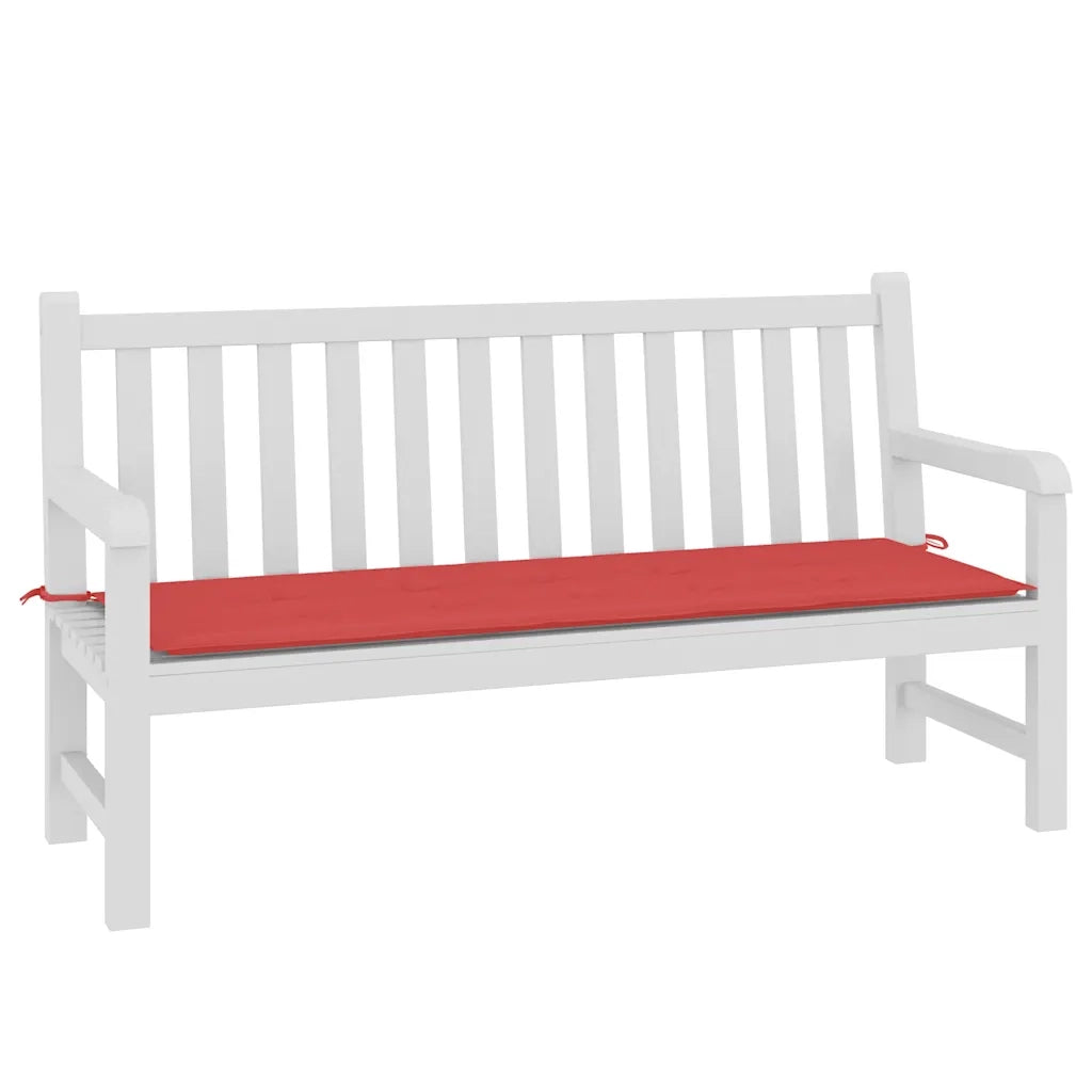 Cuscino per Panca-Cuscini per panchina Rosso 150x50x3 cm in Tessuto Oxford