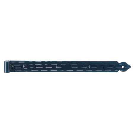 BANDELLA PIANA A LAMA DIRITTA 40 cm - Mod. Rigata, finitura Nero Goffrato