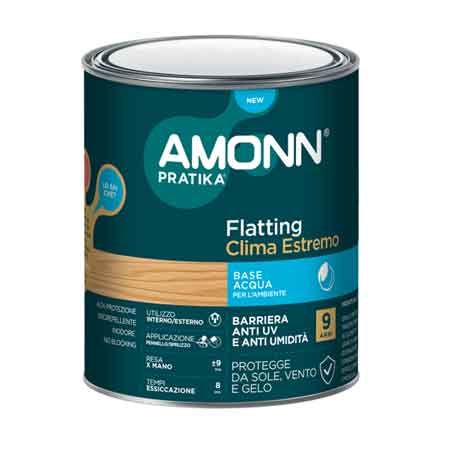 FLATTING PER ESTERNO ALL'ACQUA 'CLIMA ESTREMO' AMONN 0,75 lt - Satinato - AMONN