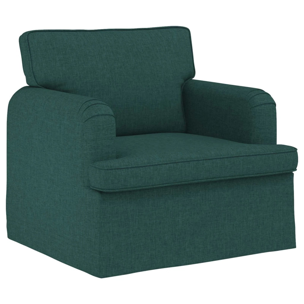 Set di divani 2 pcs Verde Scuro 201 x 80 x 85 cm Tessuto 3407607