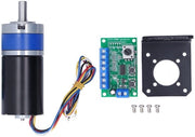 Motorreductor 12V Borstelloso - Snelheidsreductie 60 RPM - D-vormige As - Beugel con Controller - Installazione Facile - Ampia Applicazione - Reductiemotor con Controller