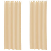 Tende in Voile con Occhielli 2 pz Sabbia
