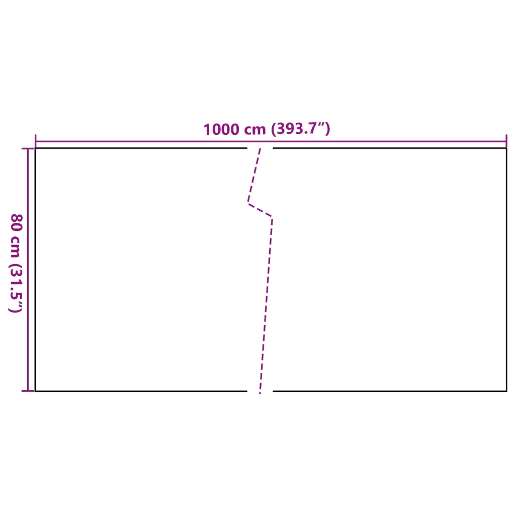 Schermo da balcone | Paravento da Balcone Marrone e Nero 1000x80 cm in Polyrattan