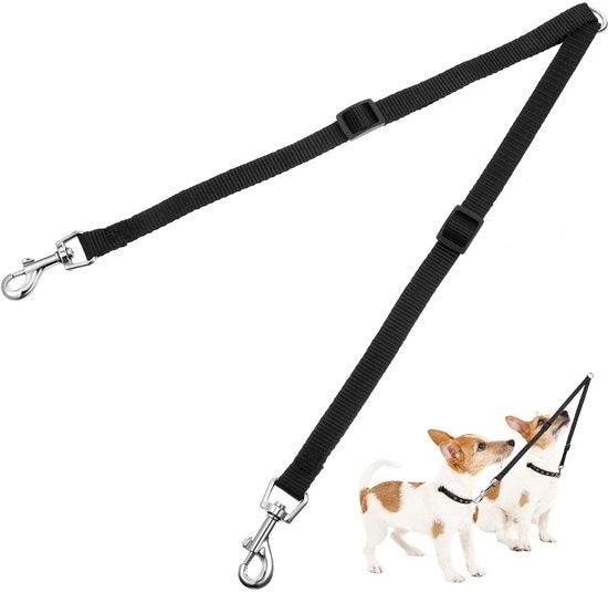 Addestratore per animali Portatile - Cinturino per cani Adattabile - Divisore per cani Bifacciale - Kit di traino - Materiale nylon - Lunghezza 30-50 cm - Regalo - Cinturino per cani