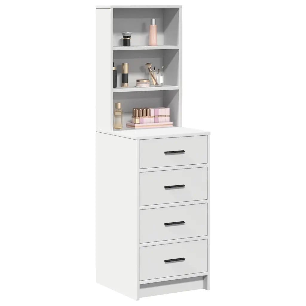 Credenza con cassetto Bianco 40 x 41 x 135 cm Legno multistrato 865046