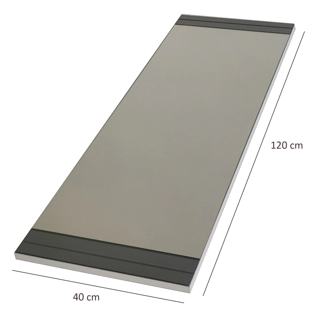 Siliqua, Specchio Forma Rettangolare, 40x120h cm Bianco