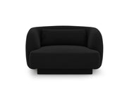 Cosmopolitan Design - Poltrona "Tulum" in velluto nero 