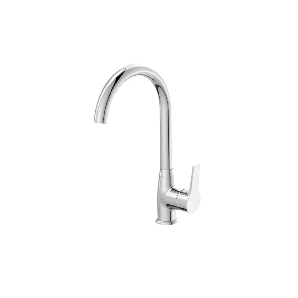 Rubinetto lavello cromato con bocca alta - Serie Hellis