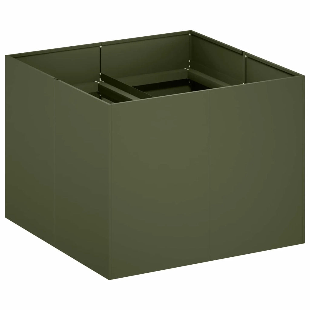 Vaso da giardino Verde Oliva 80 x 80 x 60 cm 8005921