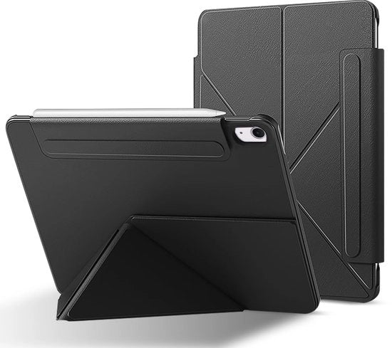 Cover per tablet iPad Air 11 pollici - Protezione in pelle - Ripiegabile standard - Resistente ai graffi - Forte magnetico - Nero - Cover per tablet