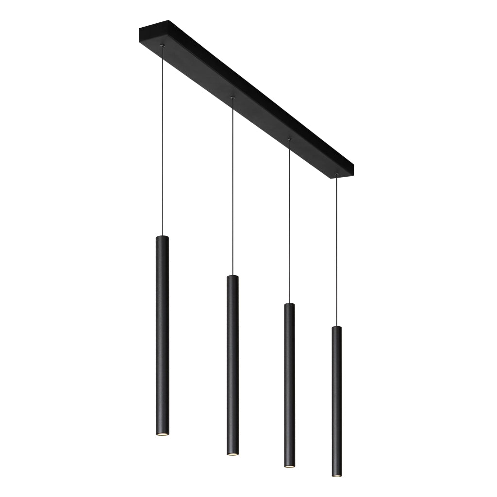 Lampada a sospensione Lorenz Lucide nera LED 16W dimmerabile