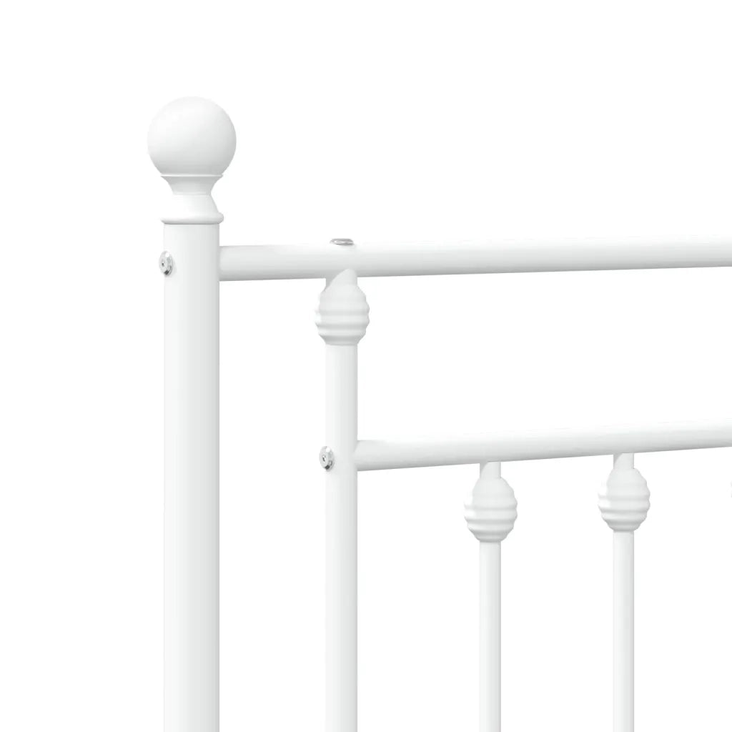Testiera | Testata di Ricambio in Metallo Bianco 150 cm