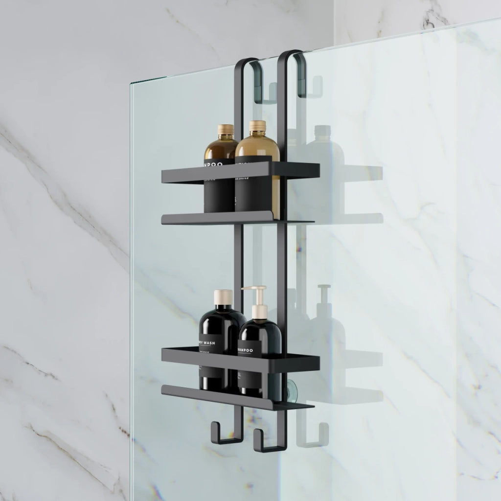 CONTENITORE DA APPENDERE MYLINE SHOWER- Nero opaco- METAF- pezzi 1