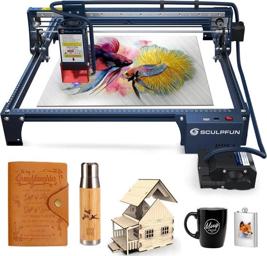 Macchina di laser per gravatura - 20W di uscita laser tagliafuori, supporto di aria automatico Precisione aumentata macchina di laser per gravatura per il gravare di 340+ colori su acciaio metallico