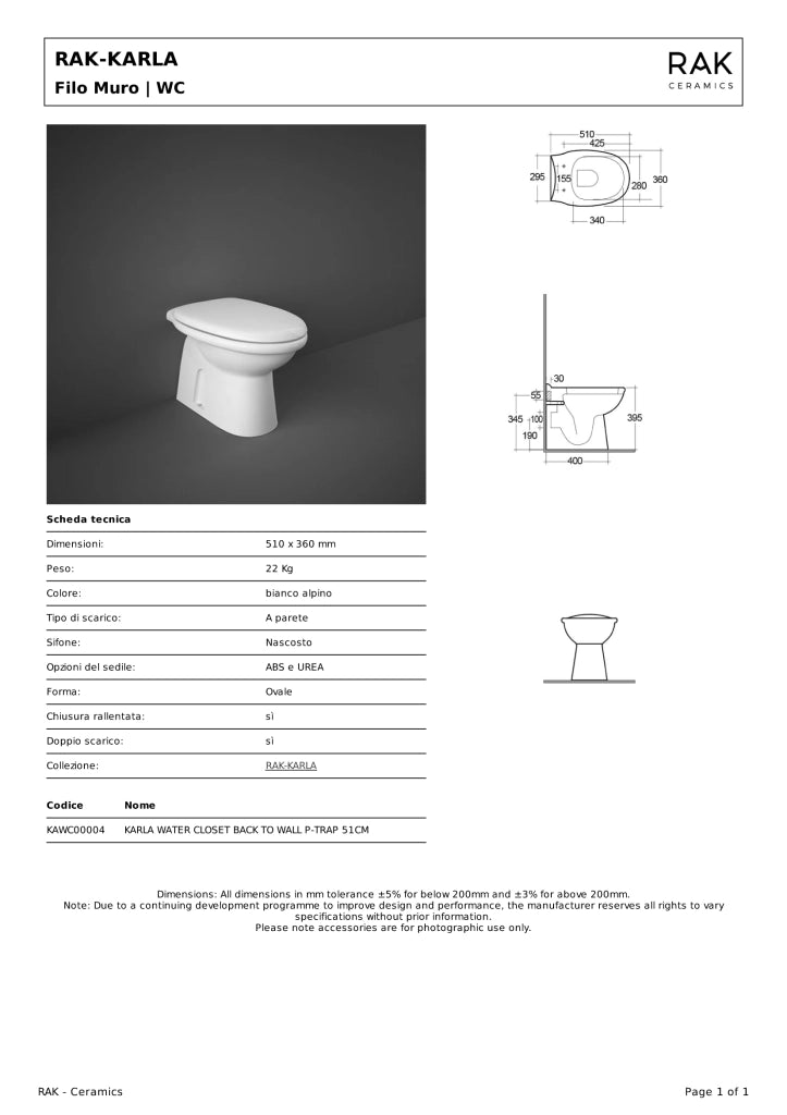 VASO KARLA SCARICO A Pavimento  51x36 cm