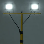 Faretto a LED con Treppiede 2x20 W Bianco Freddo 149659