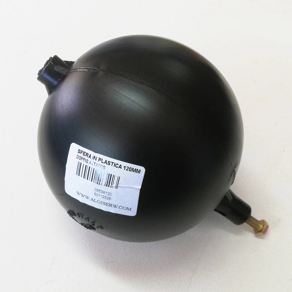 Sfera in plastica da 120mm doppio attacco per galleggiante