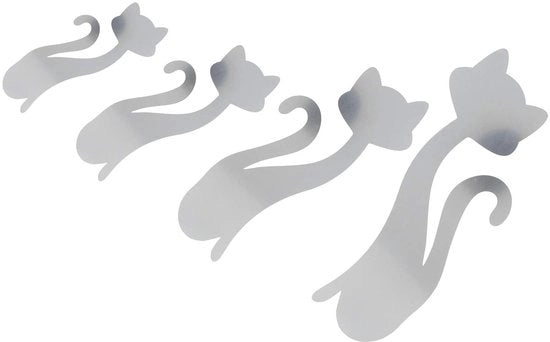 Decorazioni per Parete in Specchio - 4 Pezzi - Sticker per Parete Decorativo - Impermeabile - Anticorrosivo - Leggero e Facile da Applicare - Sticker per Parete con Specchio