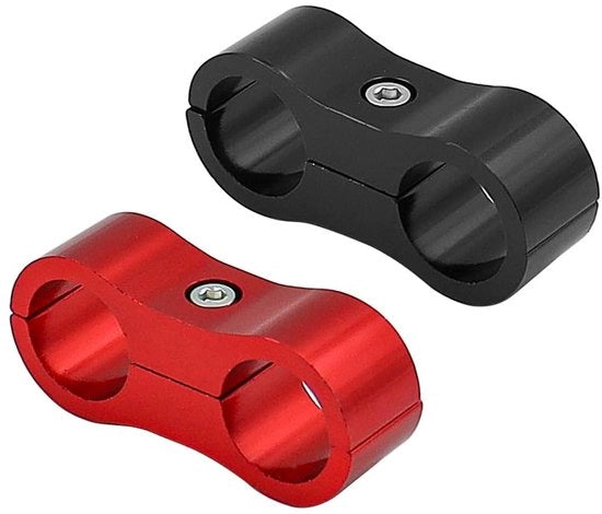 Assortimento di Slangklemme in Alluminio - Slangklemme - Slangklemme Assortimento - Slangklemtang - Disegno a Doppia Fessura - 2 Pezzi - Fissaggio di Tubo