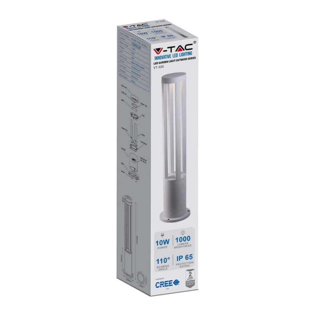 10 W LED MOLTO LUCE BIANCO CORPO BIANCO 80 CM CIE CIE CHIP 4000K