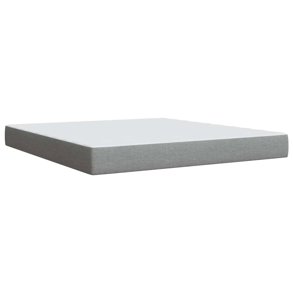 Letto box spring con materasso Grigio Chiaro 180 x 200 cm 3450537