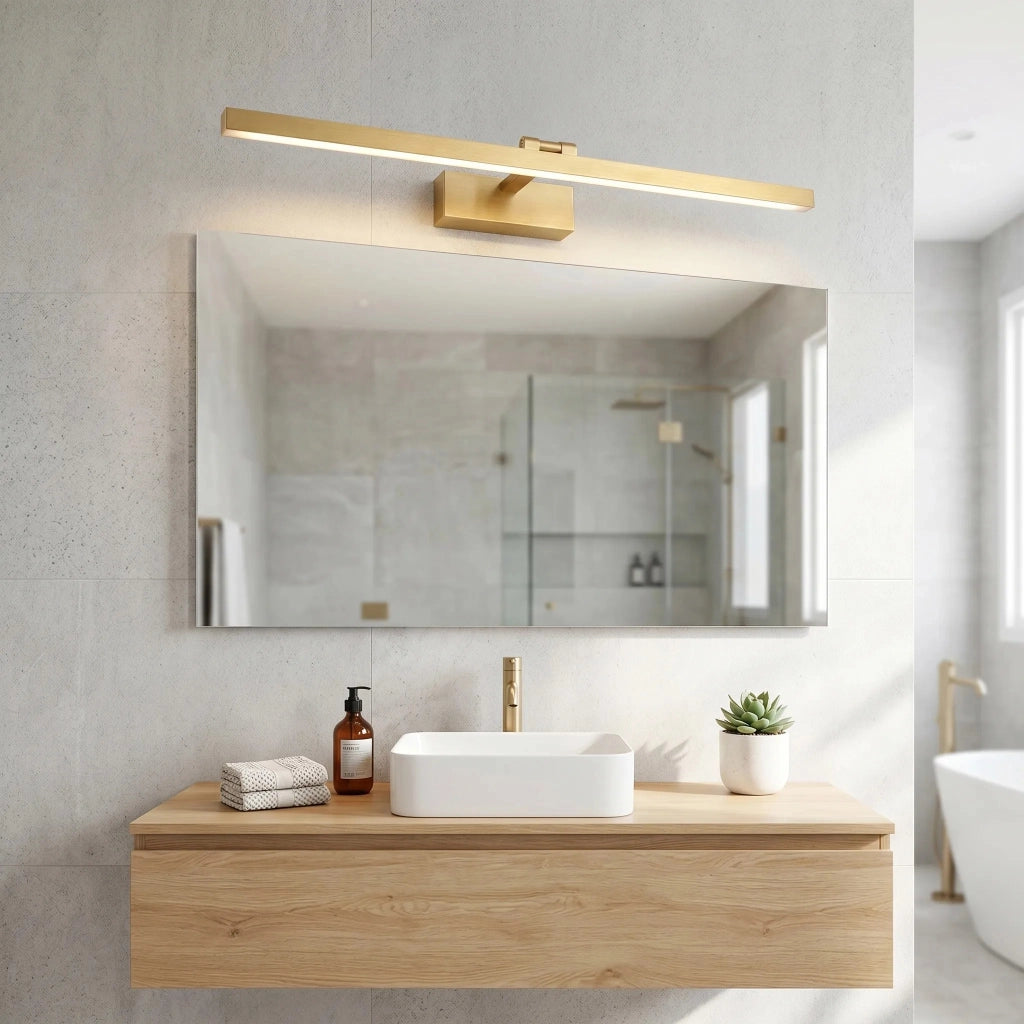 Applique Da Bagno Led APP1865-1W 80 Cm Brush Gold