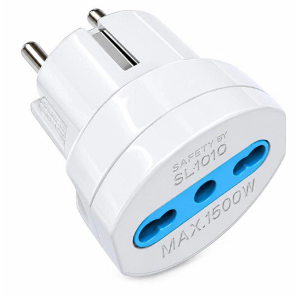 EcoPrice Adattatore Schuko + 10/16A Spina 2P+T 16A W