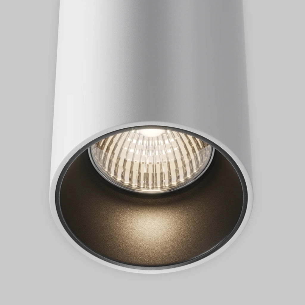 Maytoni Sospensione Efir 1 luce LED integrato bianco alluminio