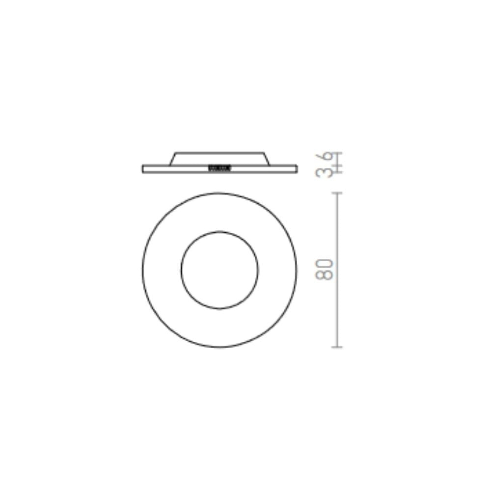 Plafoniera RINO copertura decorativa nichel opaco