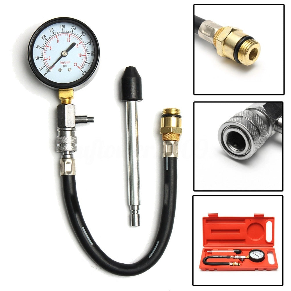 Trade Shop - Tester Pressione Compressione Per Motori Misuratore Auto Pistone Cilindri -