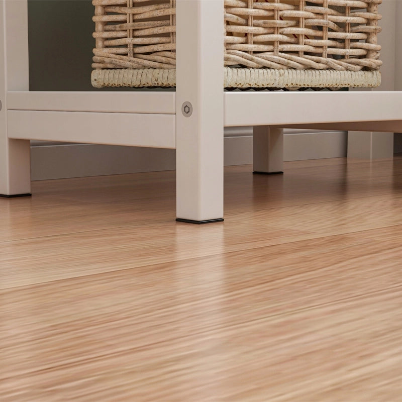 Comodino laterale con cassetto e 2 ripiani, stile loft, in legno, moderno, 45 cm